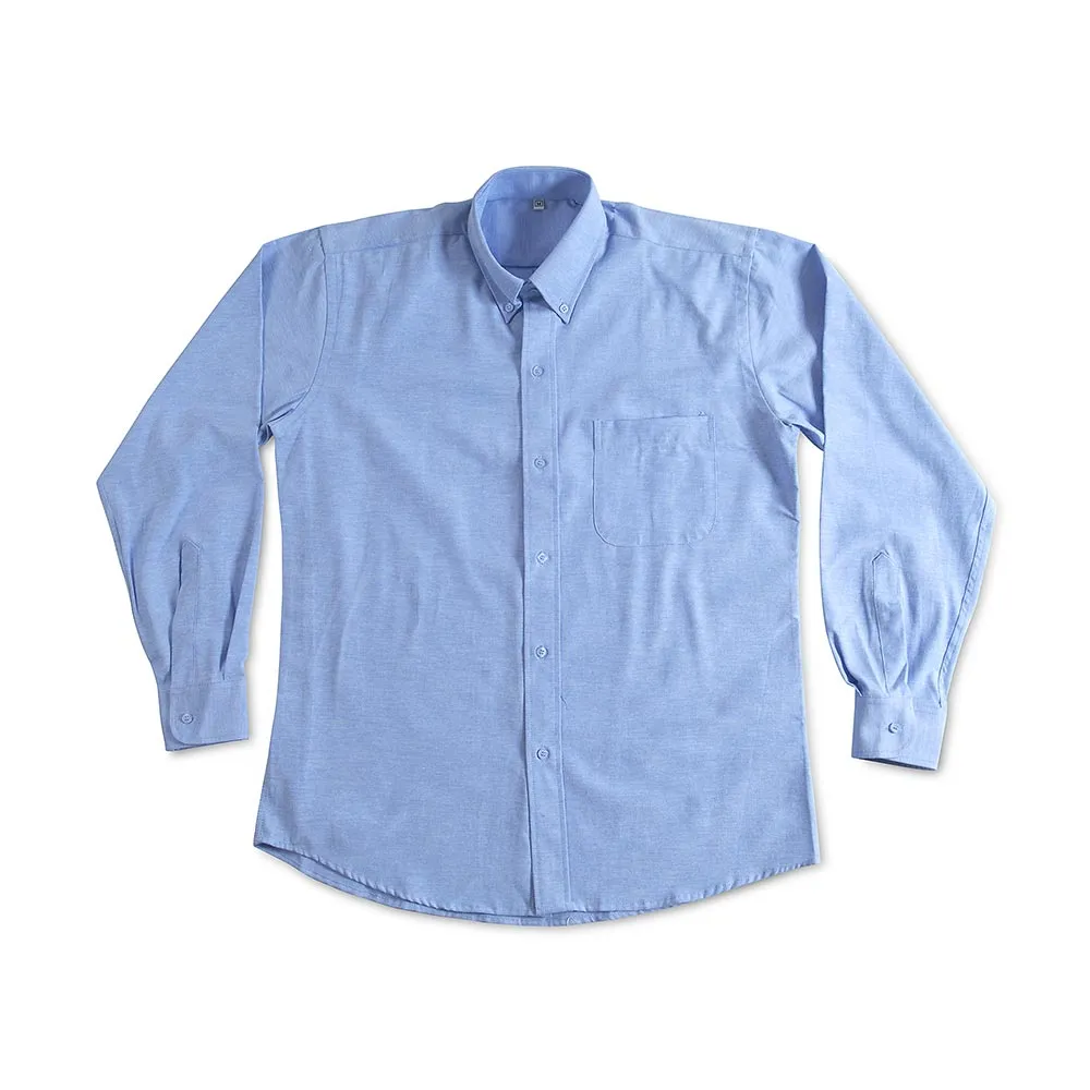 Camisa camisero oxford celeste manga larga